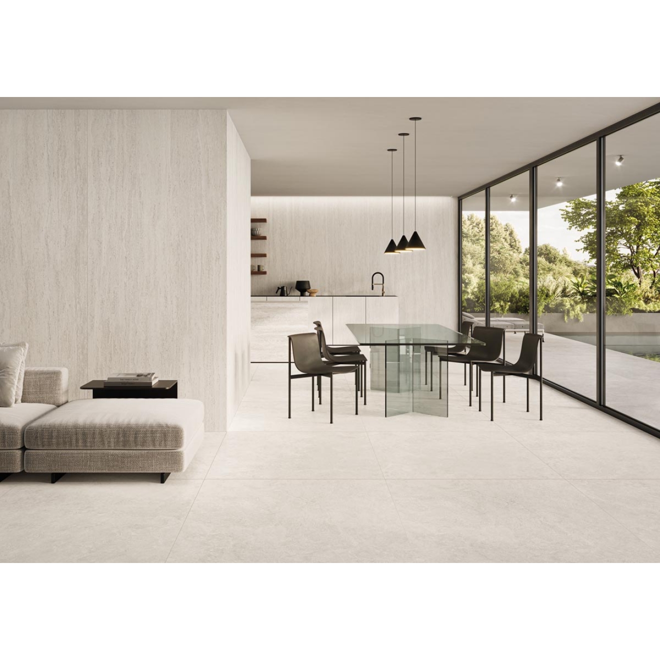 Keope Trevi Cross White Bodenfliese ULTRAmatt (R11) 60x60 cm