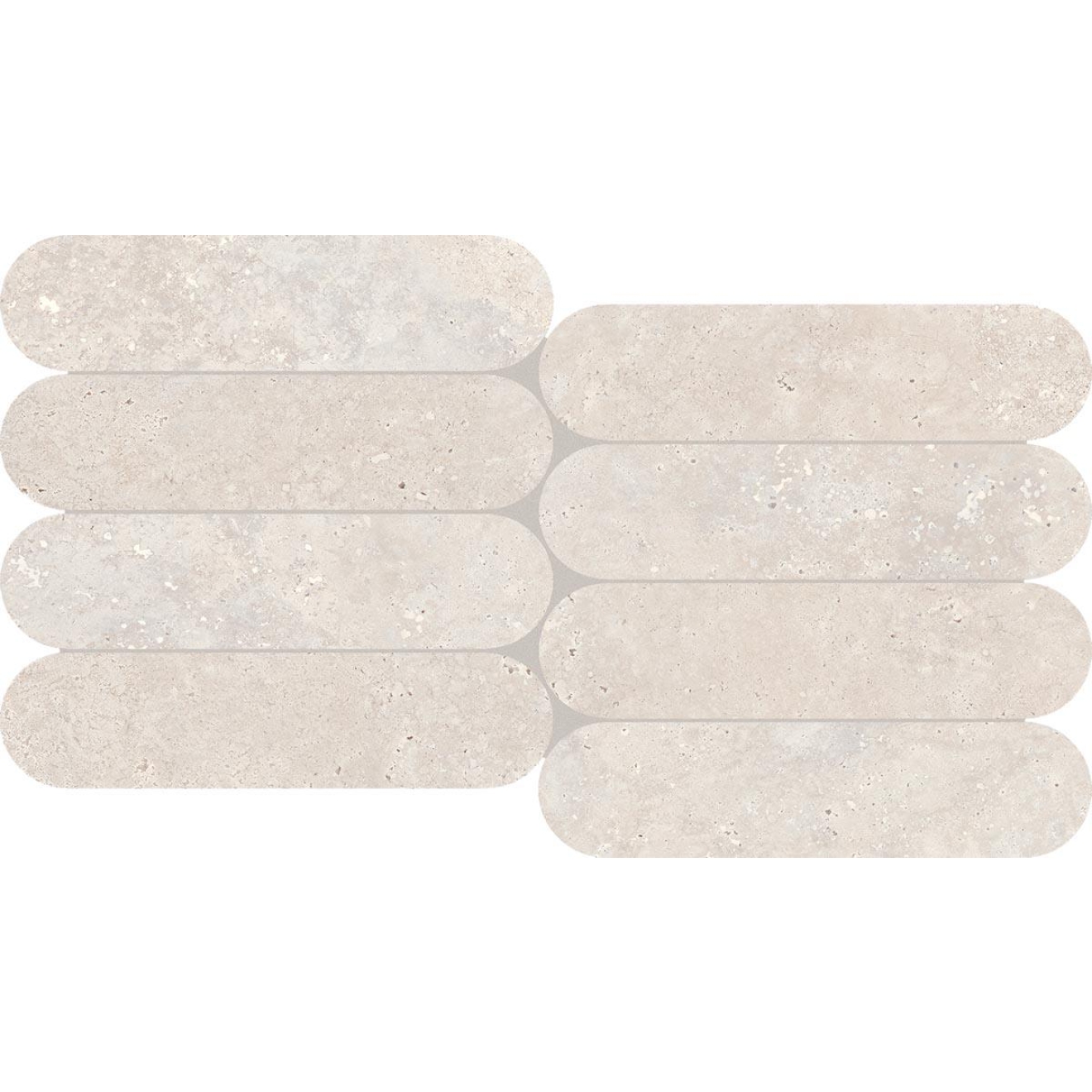 Keope Trevi Cross Pearl Mosaik Biscuits ULTRAmatt 28,5x55,5 cm