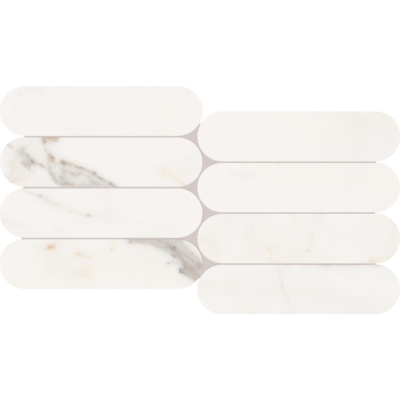 Keope Versilia Assoluto White Dekor Biscuit 28,5x55,5 cm