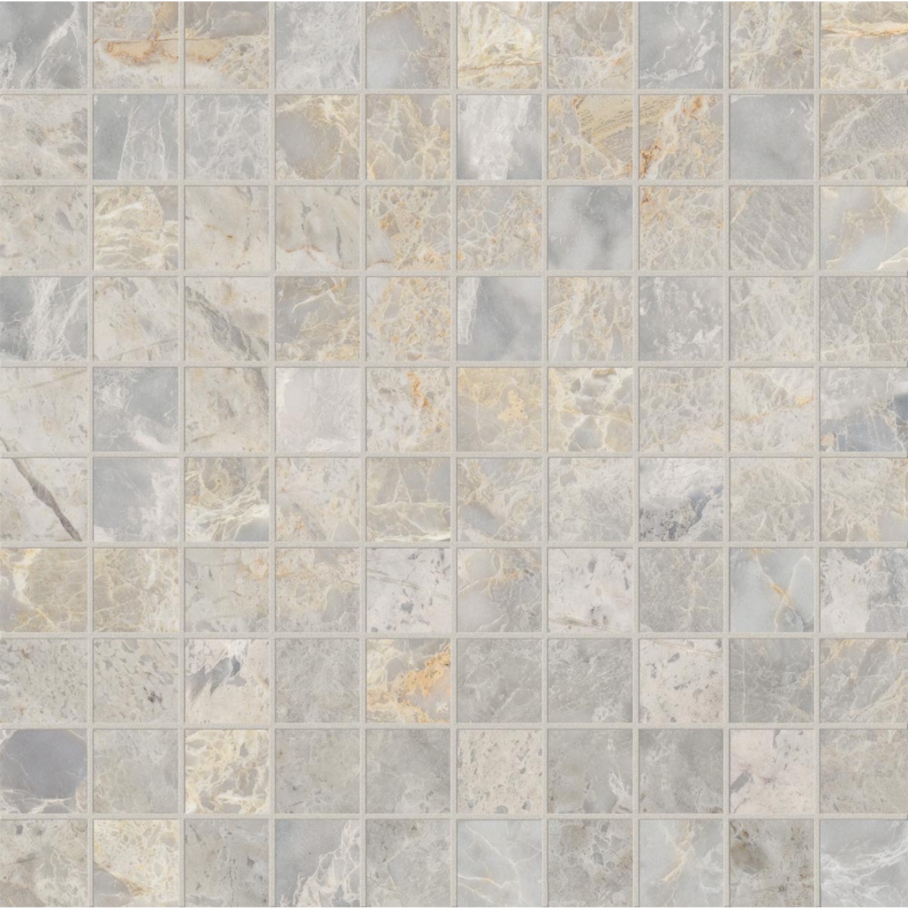 Keope Versilia Fiorito Ivory Mosaik 3x3 ULTRAsilky 30x30 cm