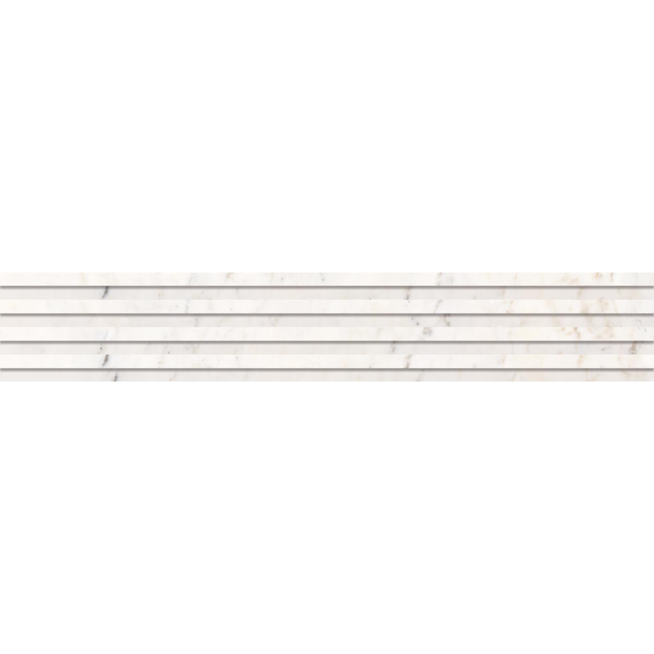 Keope Versilia Michelangelo White Dekor Plisse 3D 18,4x120 cm