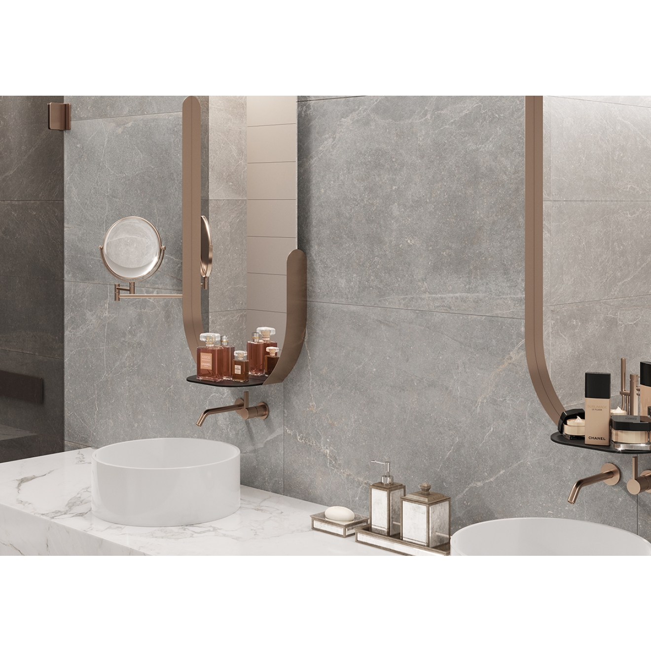 Keraben Bleuemix Boden- und Wandfliese Grey Natural 60x120 cm