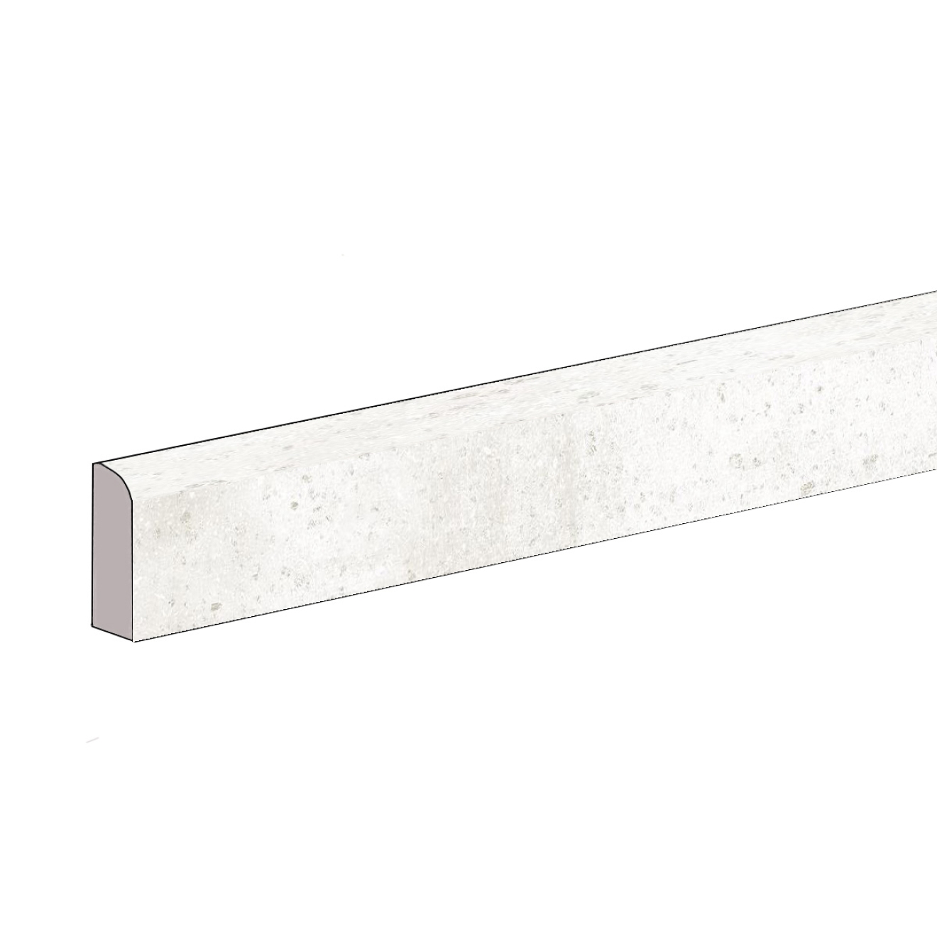 Keraben Boreal Sockel White 8x75 cm - matt