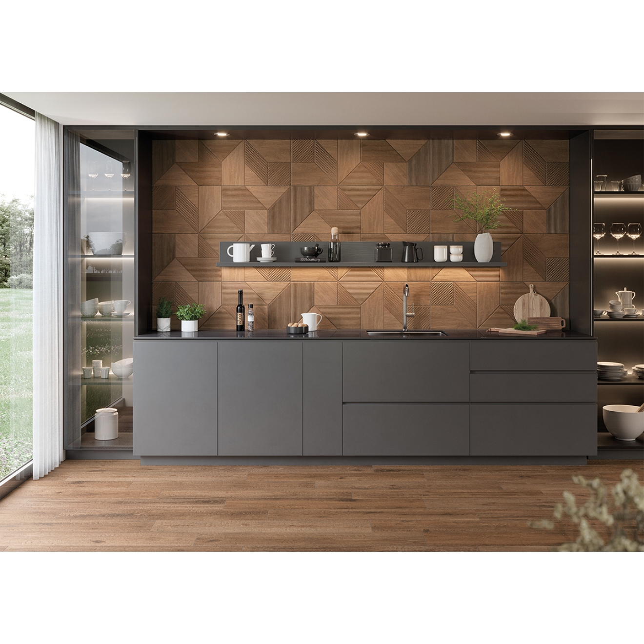 Keraben Naturwood Boden- und Wandfliese Moka 20x120 cm