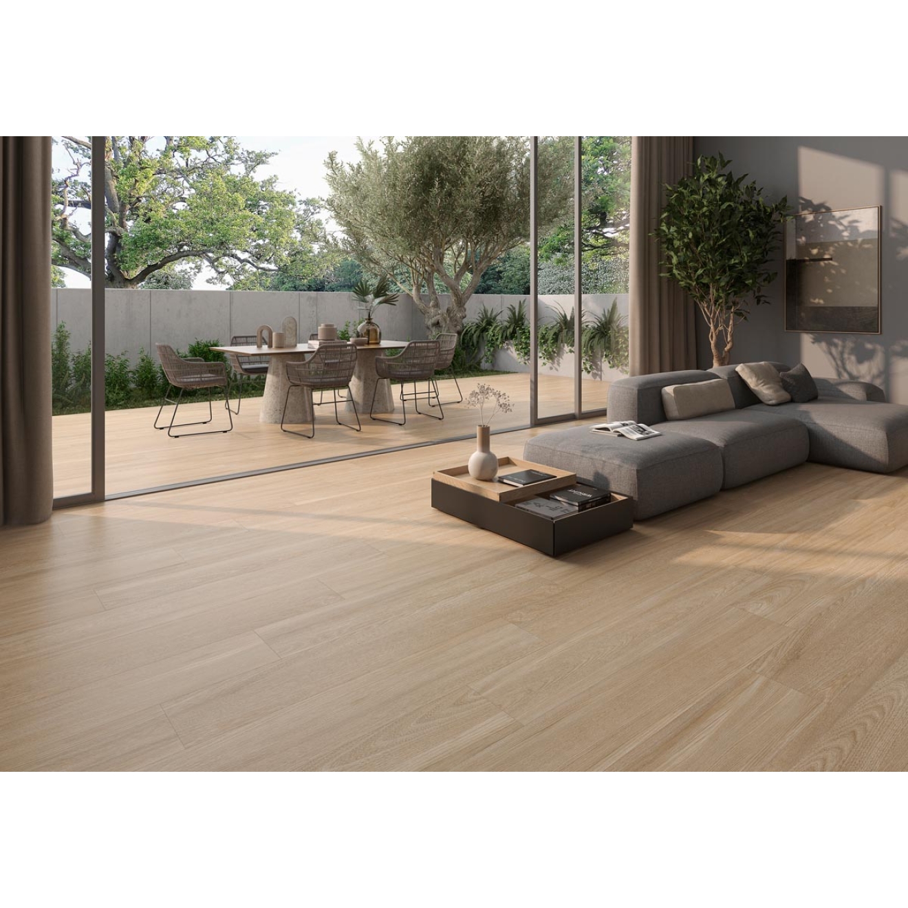 Keraben Poeme Brandy Boden- und Wandfliese Natural 20x120 cm