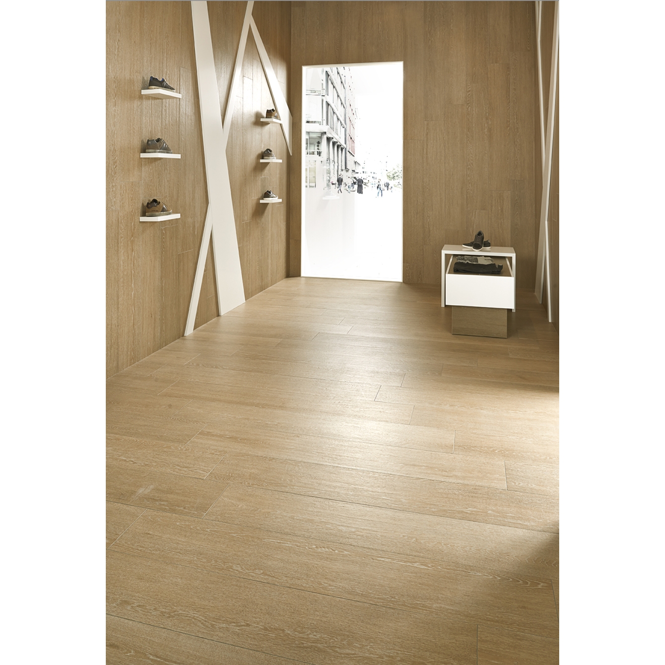 Keraben Savia Bodenfliese Roble 150x25 cm