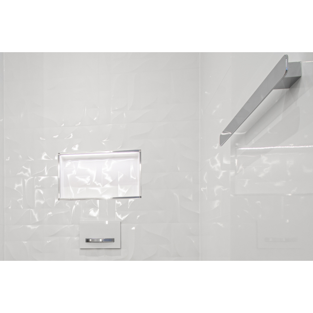 Keraben Superwhite Dekor weiß Geometric matt - Silk Touch 30x60 cm