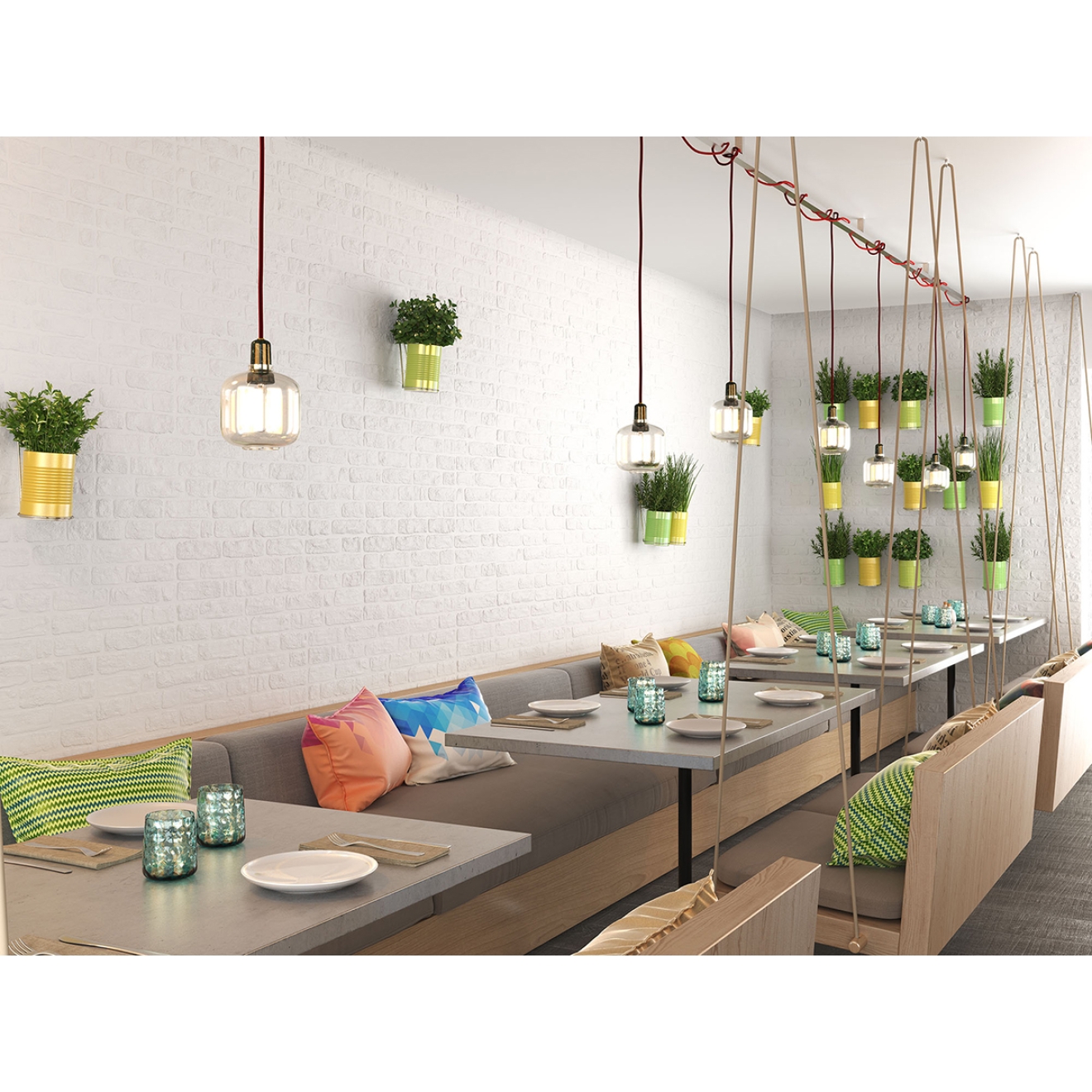 Keraben Wall Brick Wandfliese White 30x90 cm