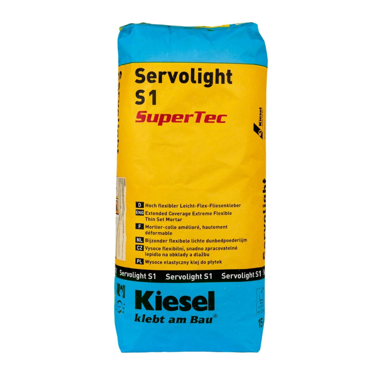 Kiesel Servolight S1 SuperTec Leicht-Flex-Fliesenkleber 15 kg Sack