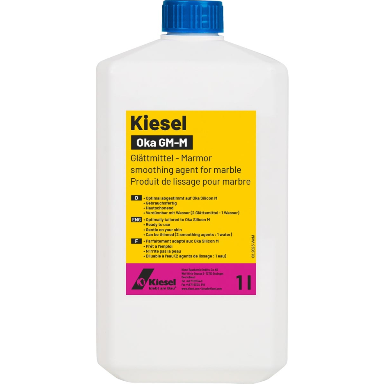 Kiesel Oka GM-M Glättmittel Marmor/Naturstein 1 Liter Flasche