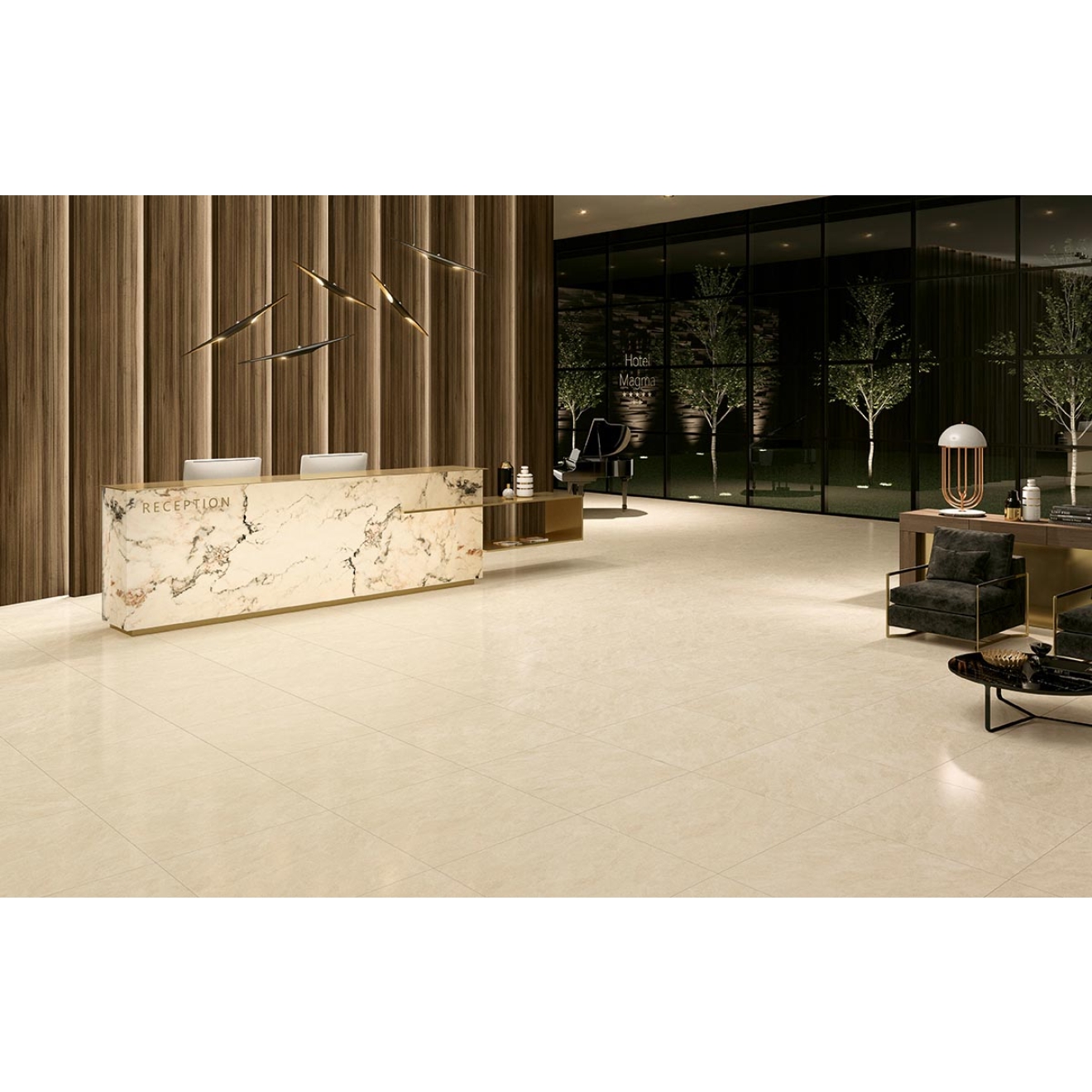 Margres Concept White anpoliert Boden- und Wandfliese 60x60 cm