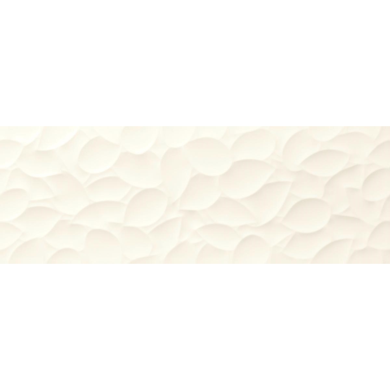 Love Tiles Genesis Leaf White Matt 35x100 cm Wanddekor