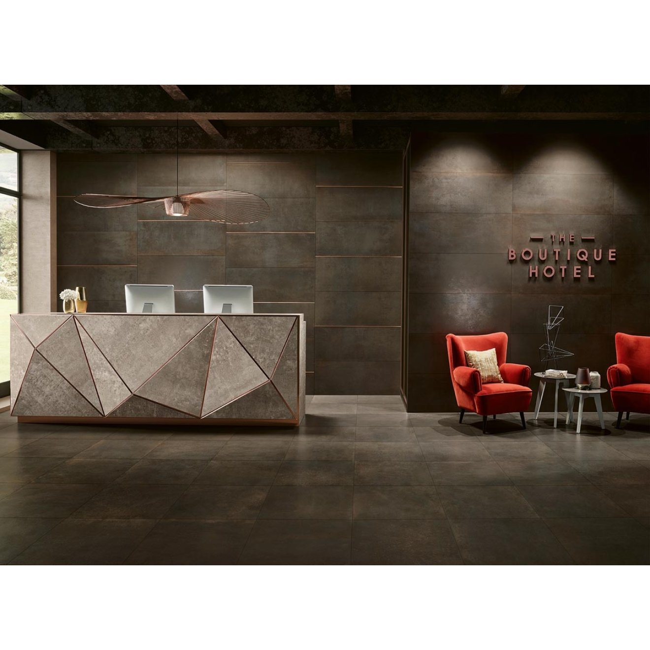 Love Tiles Metallic Carbon Natural 60x60 cm Boden-und Wandfliese