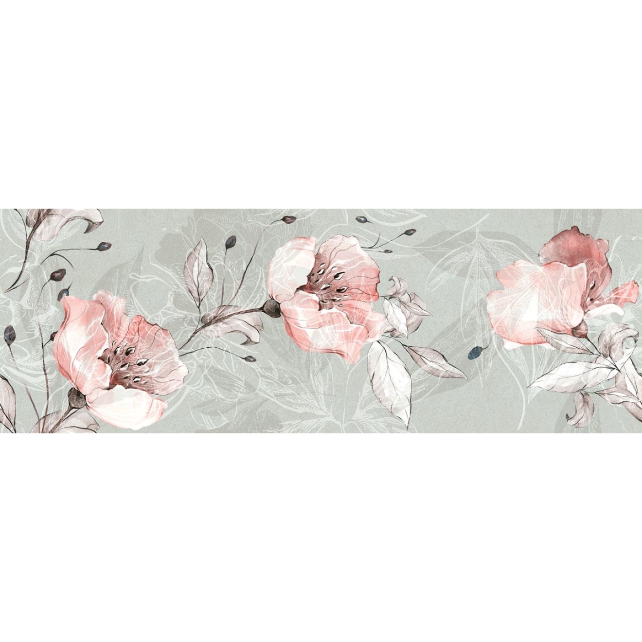 Love Tiles Sense Floral Natural 35x100 cm Wanddekor