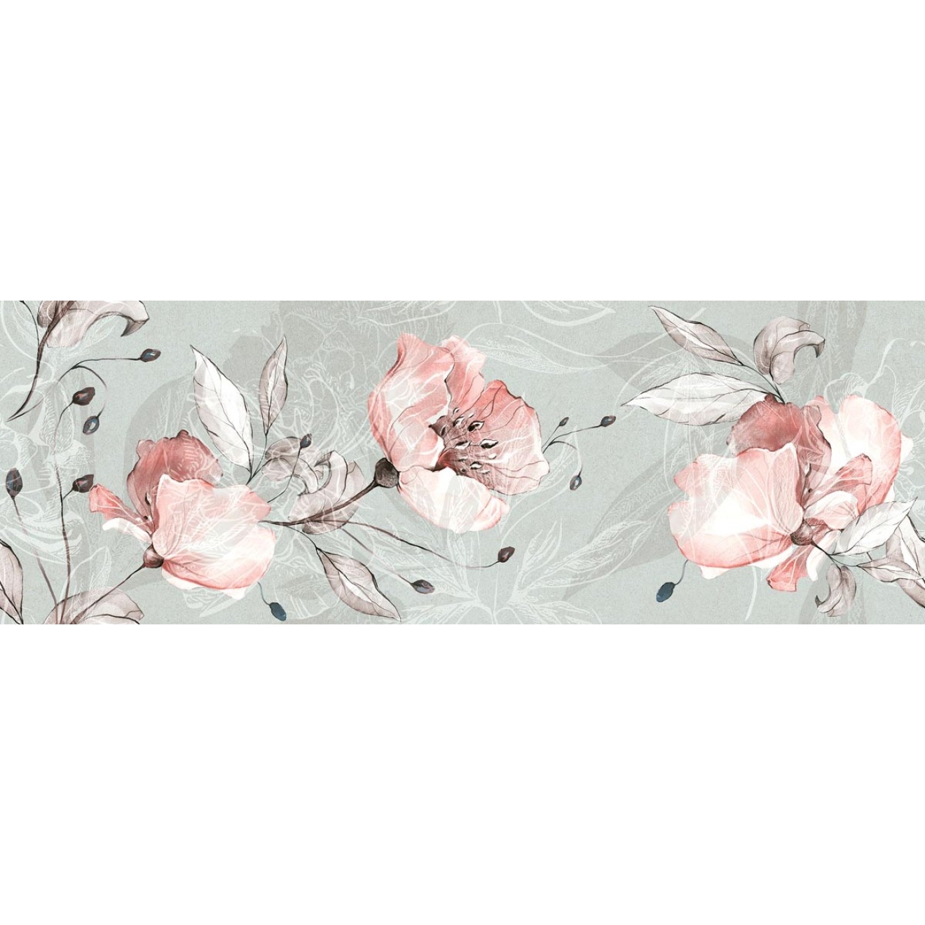 Love Tiles Sense Floral Natural 35x100 cm Wanddekor