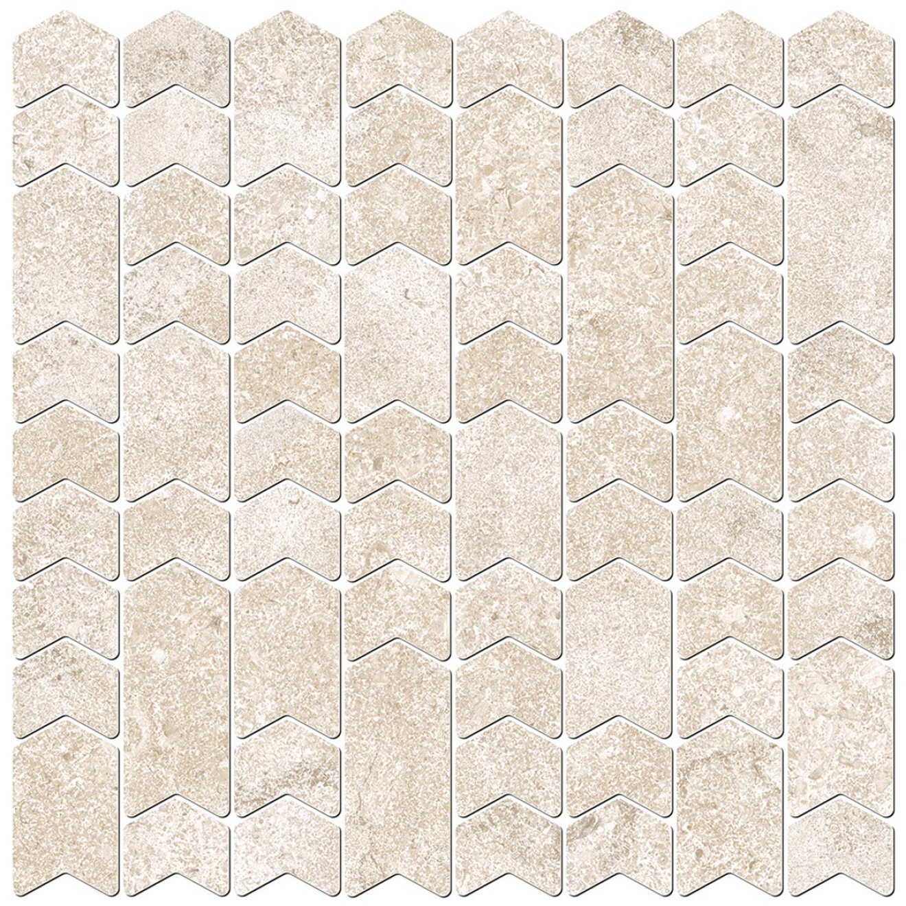 Love Tiles Elan Blanc Wandmosaik Route 35x35 cm