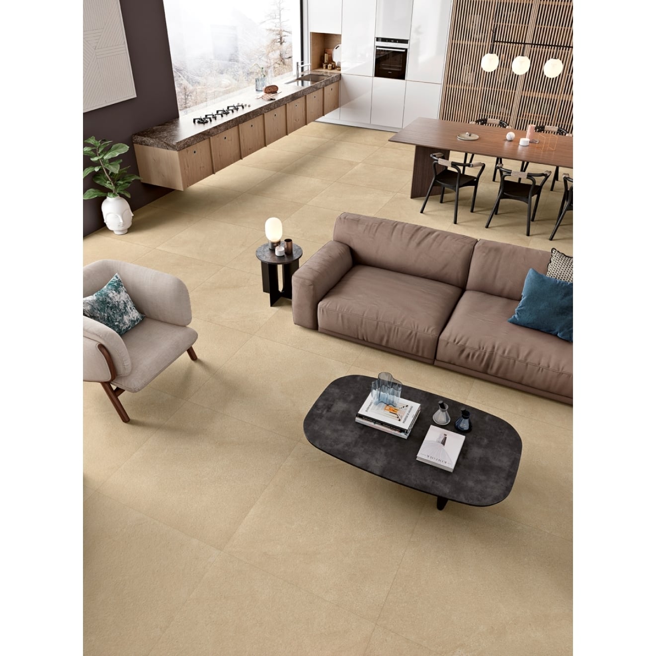Margres Hybrid Beige Natur Boden- und Wandfliese 60x120 cm