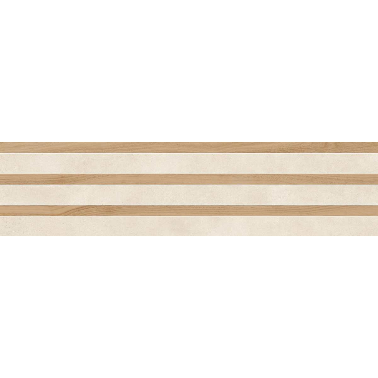 Margres Metropolis Capital White Anpoliert Dekor 30x120 cm