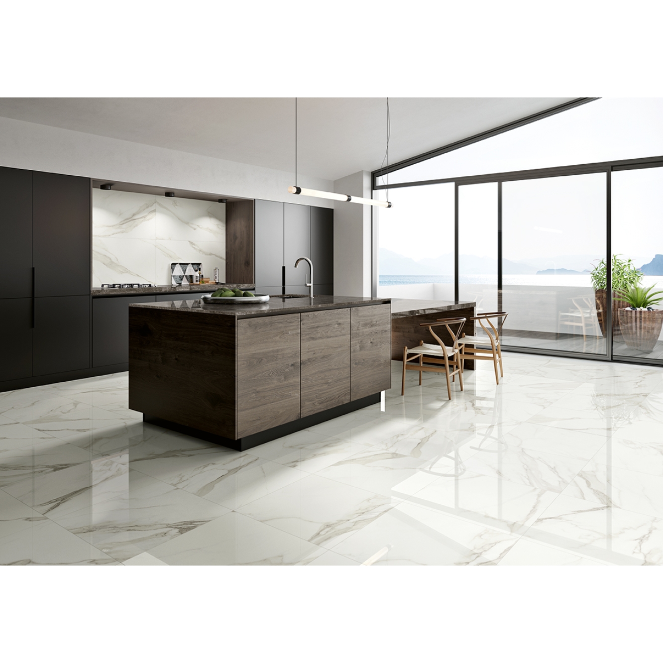 Margres Prestige Calacatta Poliert Boden- und Wandfliese 60x120 cm