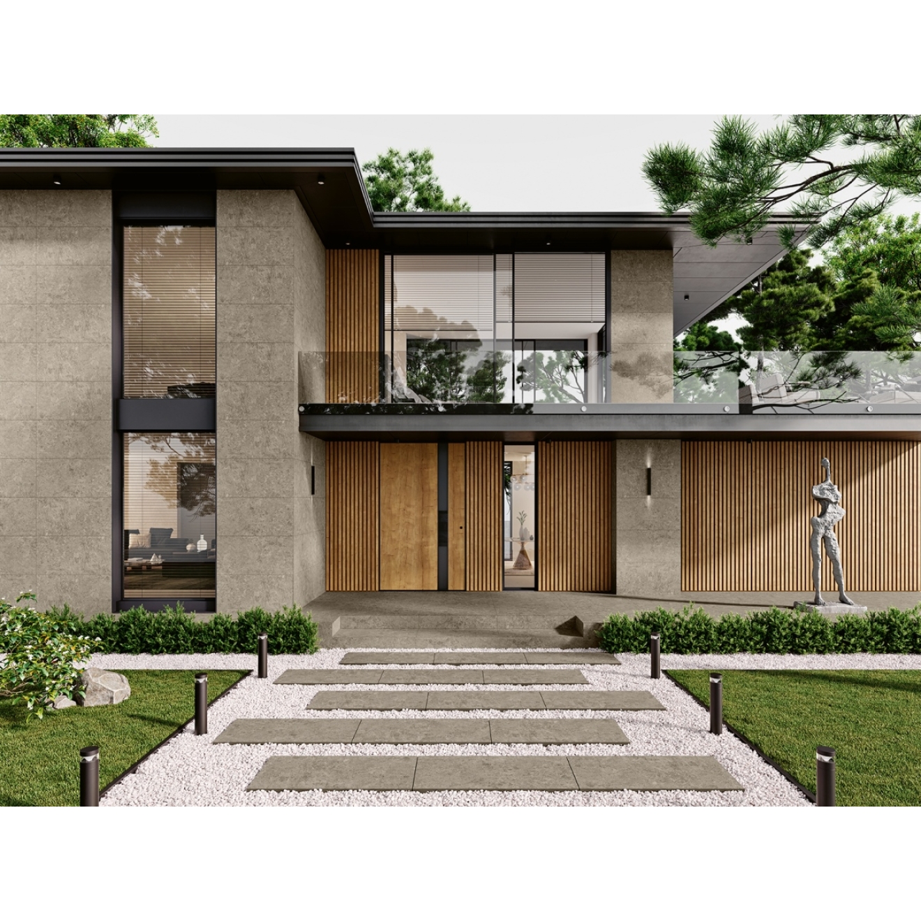 Margres Pure Stone Grey Natur Boden- und Wandfliese 60x120 cm