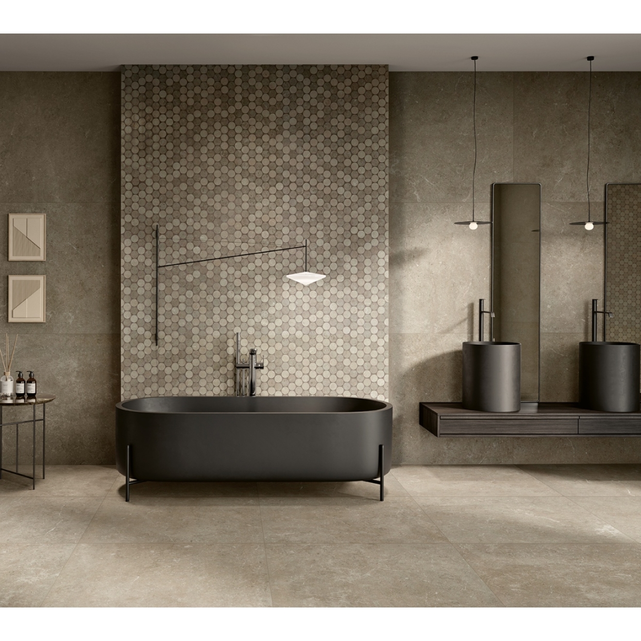 Margres Pure Stone Light Grey Anpoliert Boden- und Wandfliese 60x120 cm