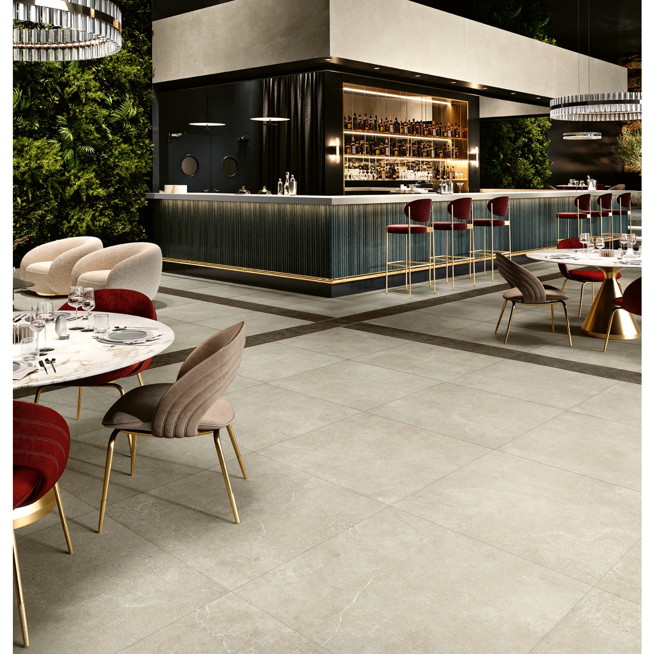 Margres Pure Stone Grey Natur Boden- und Wandfliese 60x120 cm