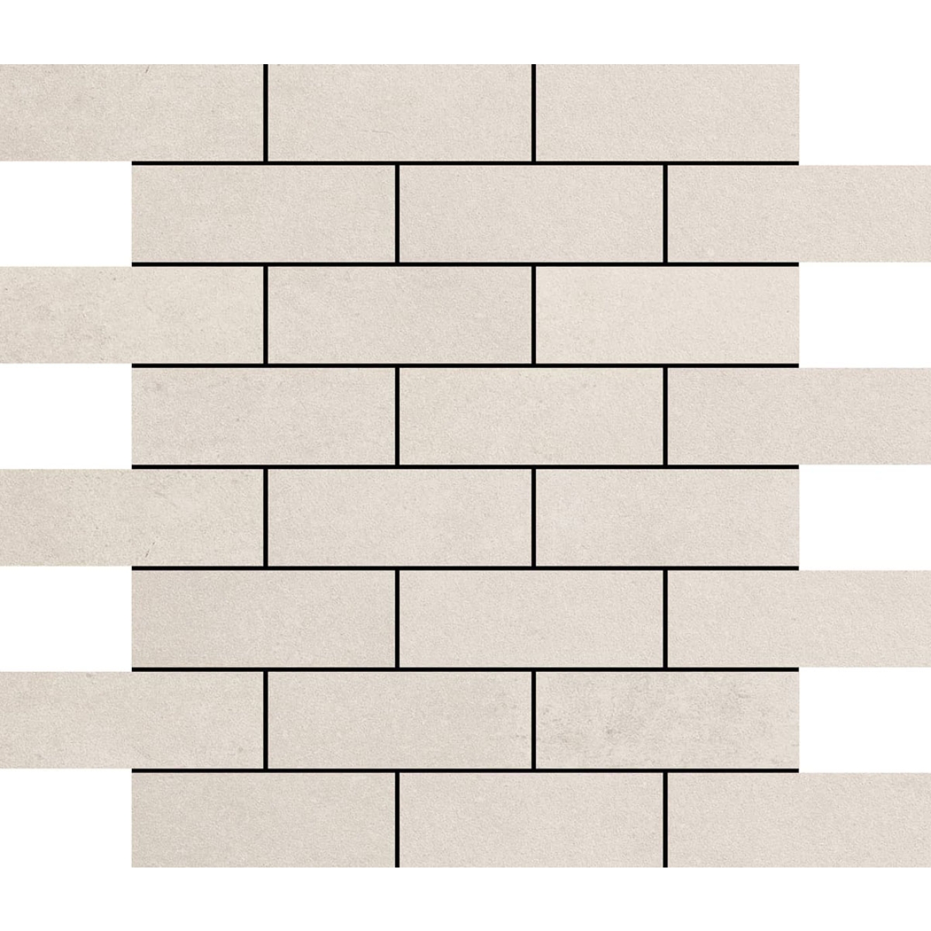 Margres Tool White Anpoliert Dekor Bricks 33x33 cm