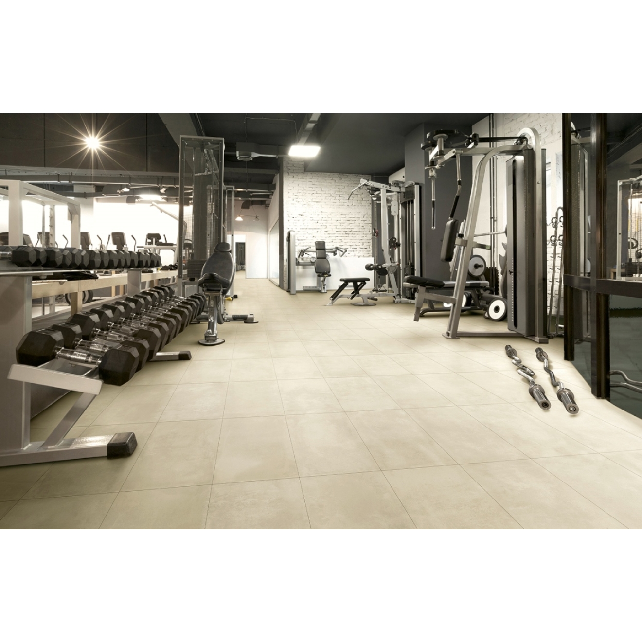 Margres Tool White Anpoliert Boden- und Wandfliese 90x90 cm