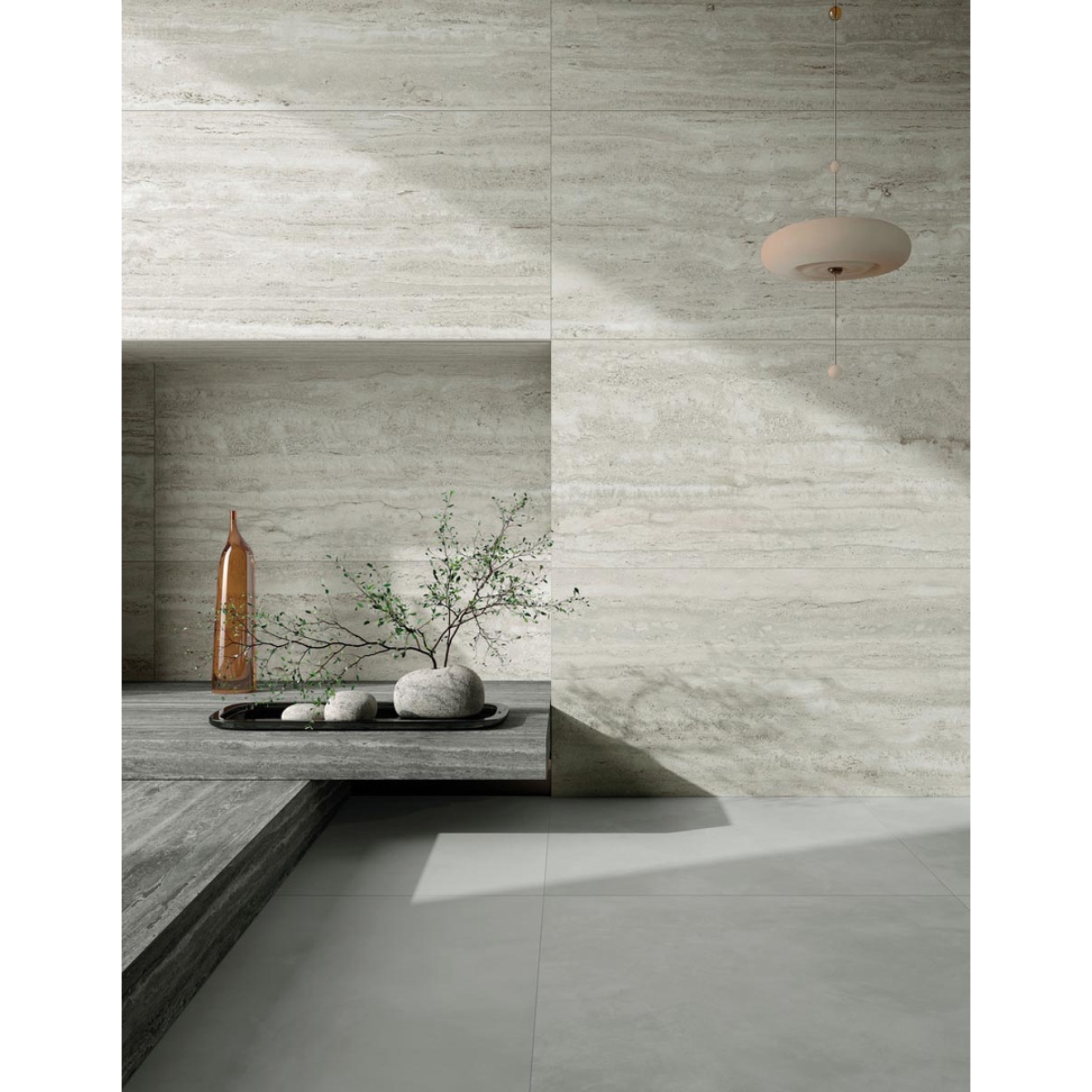 Mirage Elysian Travertini Misty Natural Boden- und Wandfliese 60x60 cm