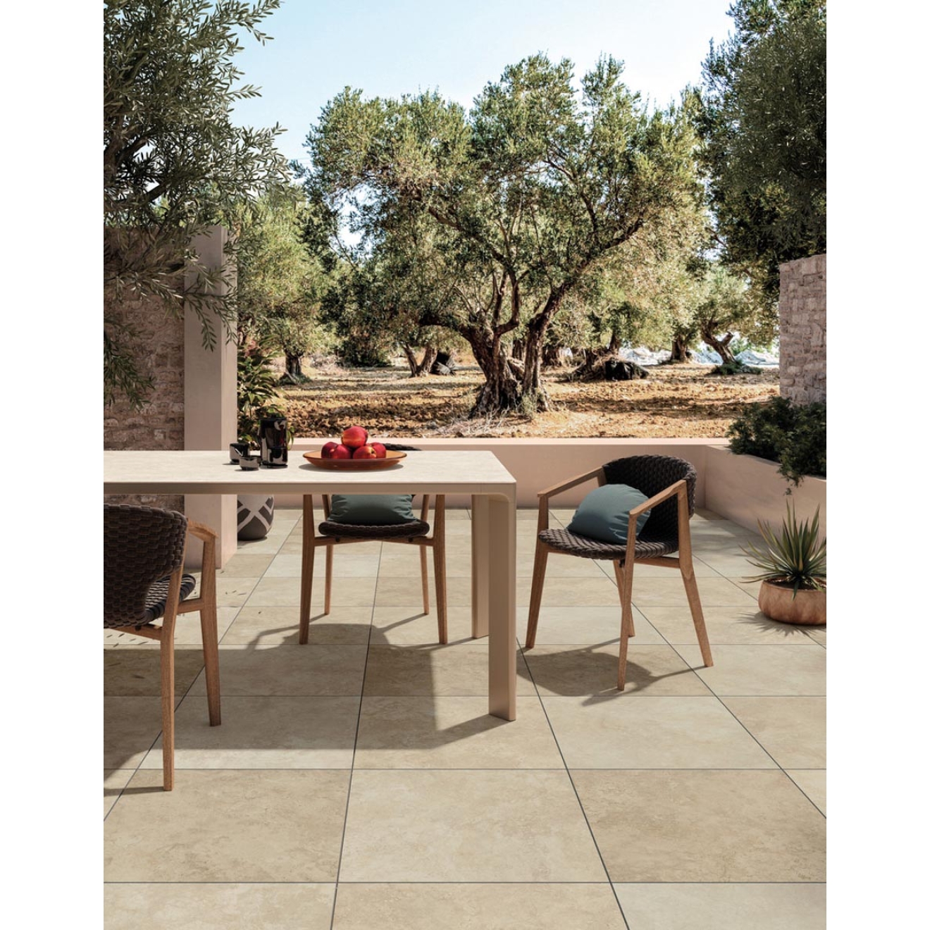 Mirage Elysian Travertini Rustic Cross EY 15 ST Terrassenplatte 60x120 cm