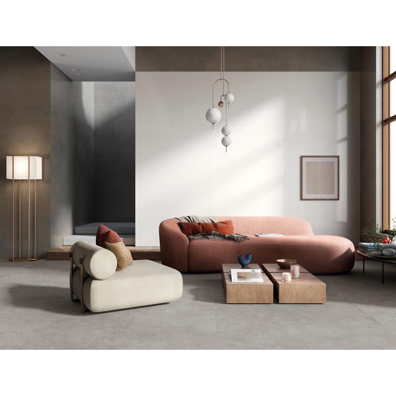 Mirage Jewels Extrawhite Natural Boden- und Wandfliese 120x120 cm