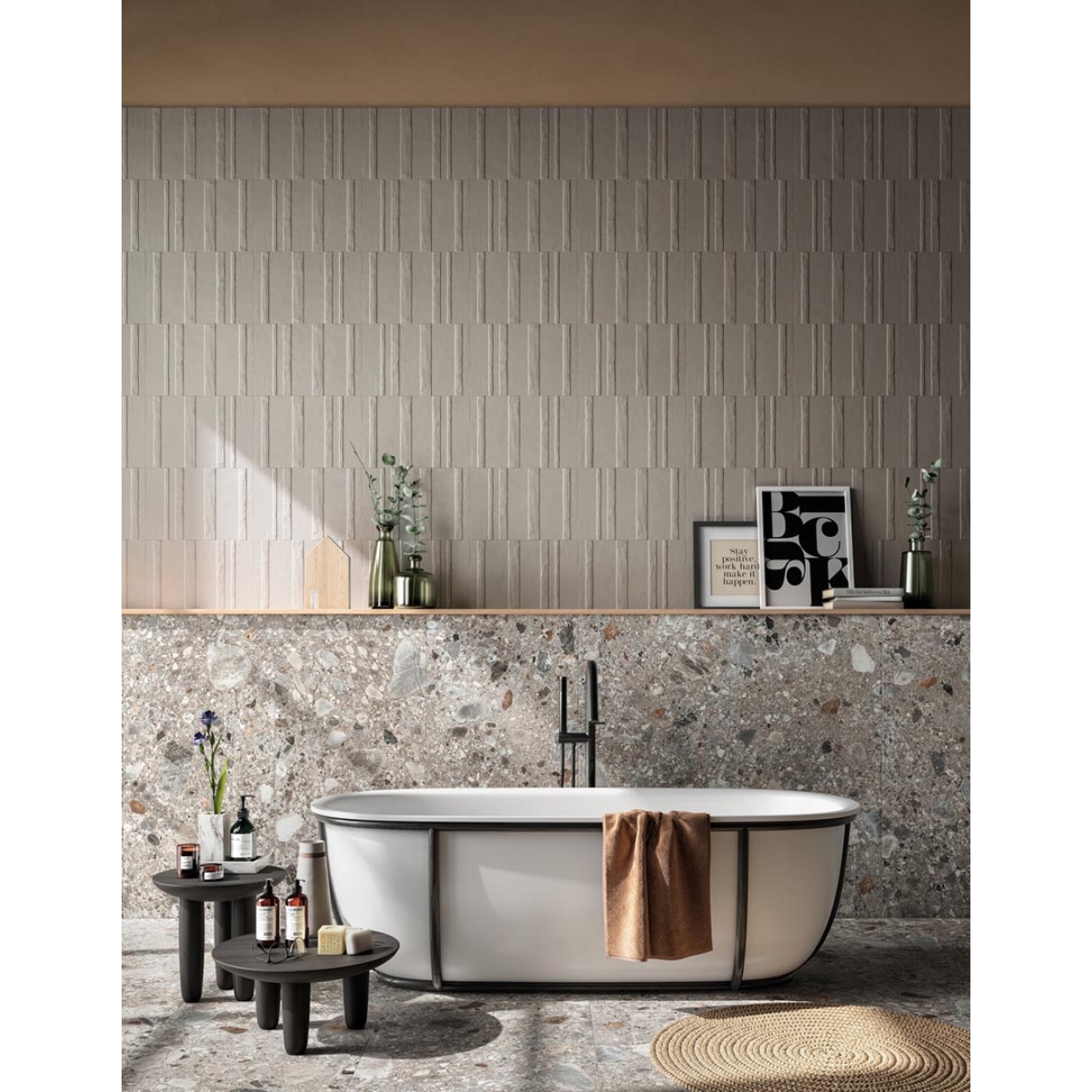 Mirage Mand Grigio Chiaro MD 02 Dekor Armor 30x45 cm