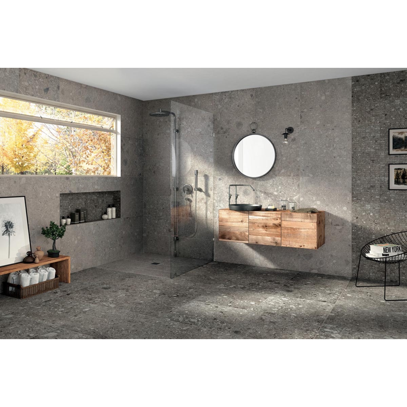 Mirage Norr Gra Natural Boden- und Wandfliese 120x120 cm - 6 mm