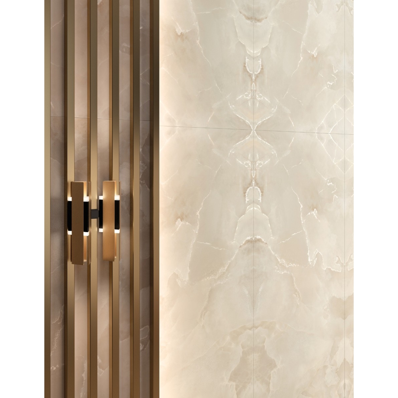 Mirage Onyce Alabaster ON00 Lucida Boden- und Wandfliese 120x120 cm