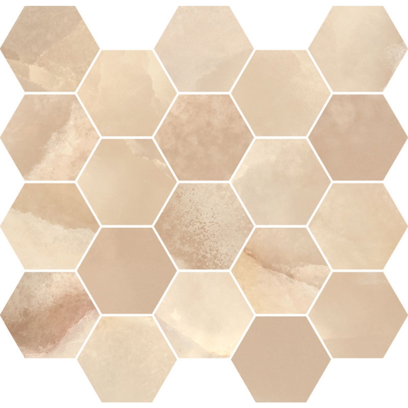 Mosaik Mirage Onyce in der Farbe Champagne