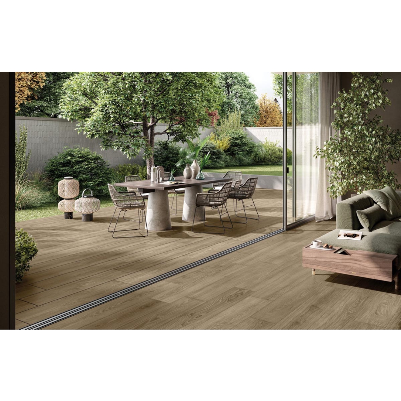 Mirage Oudh Cedro OU 07 RD Terrassenplatte 30x120 cm