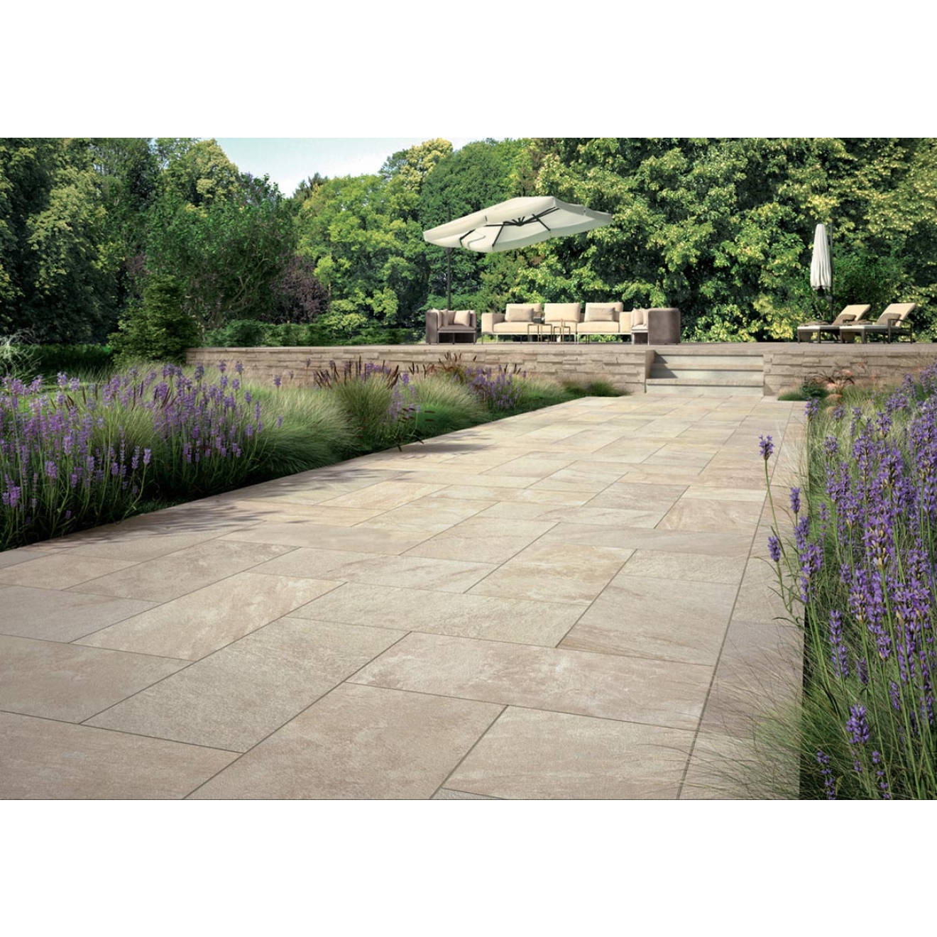 Mirage Quarziti 2.0 Mountains QR 02 NAT Terrassenplatte 60x120 cm