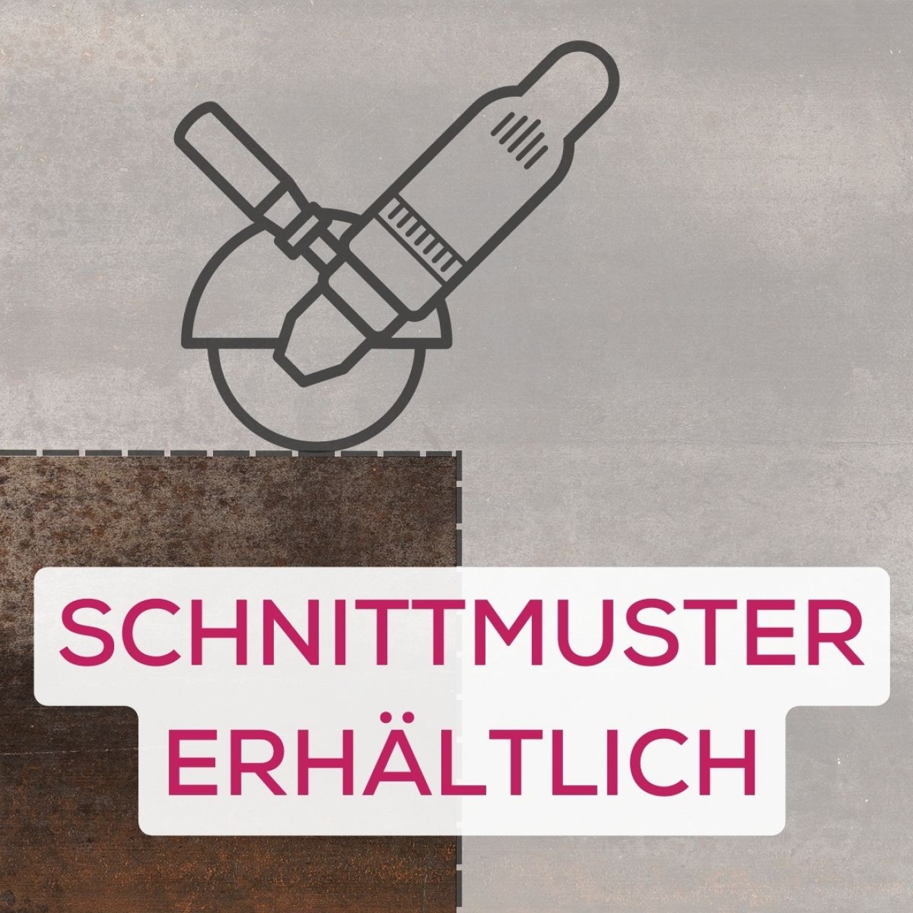 PrimeCollection HemiPLUS Outdoor Copper Terrassenplatte rektifiziert 60x60 cm