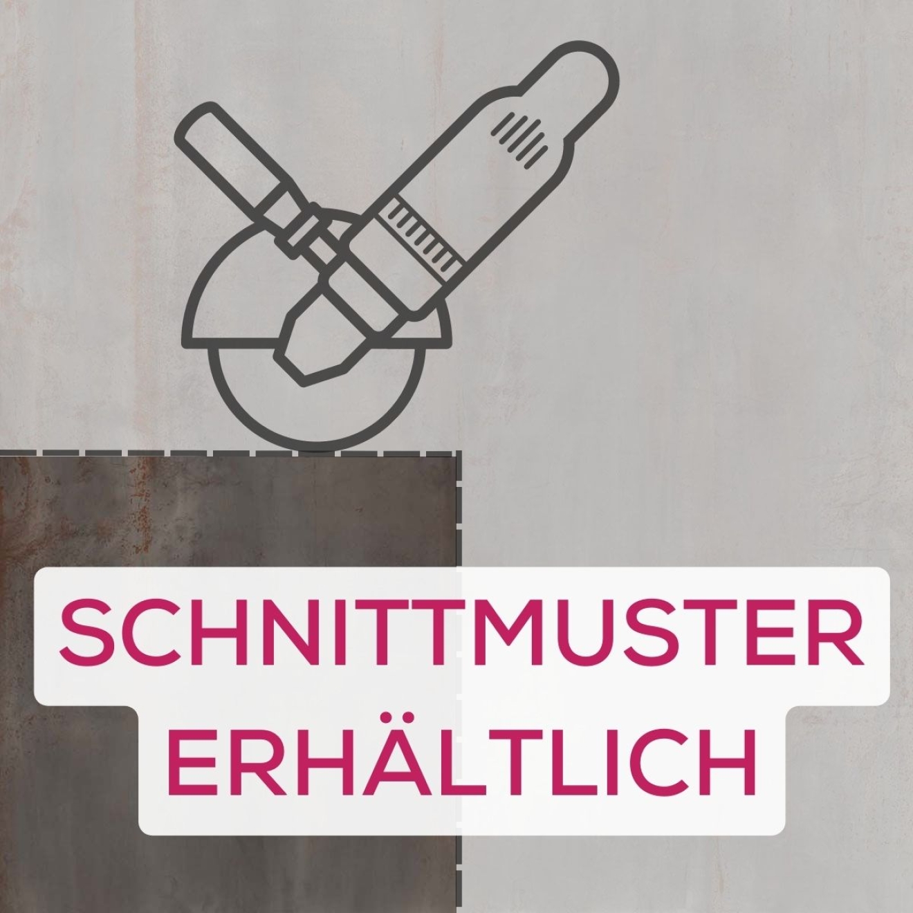 Flaviker Rebel Terrassenplatte Lead 90x90 cm - Stärke: 20 mm