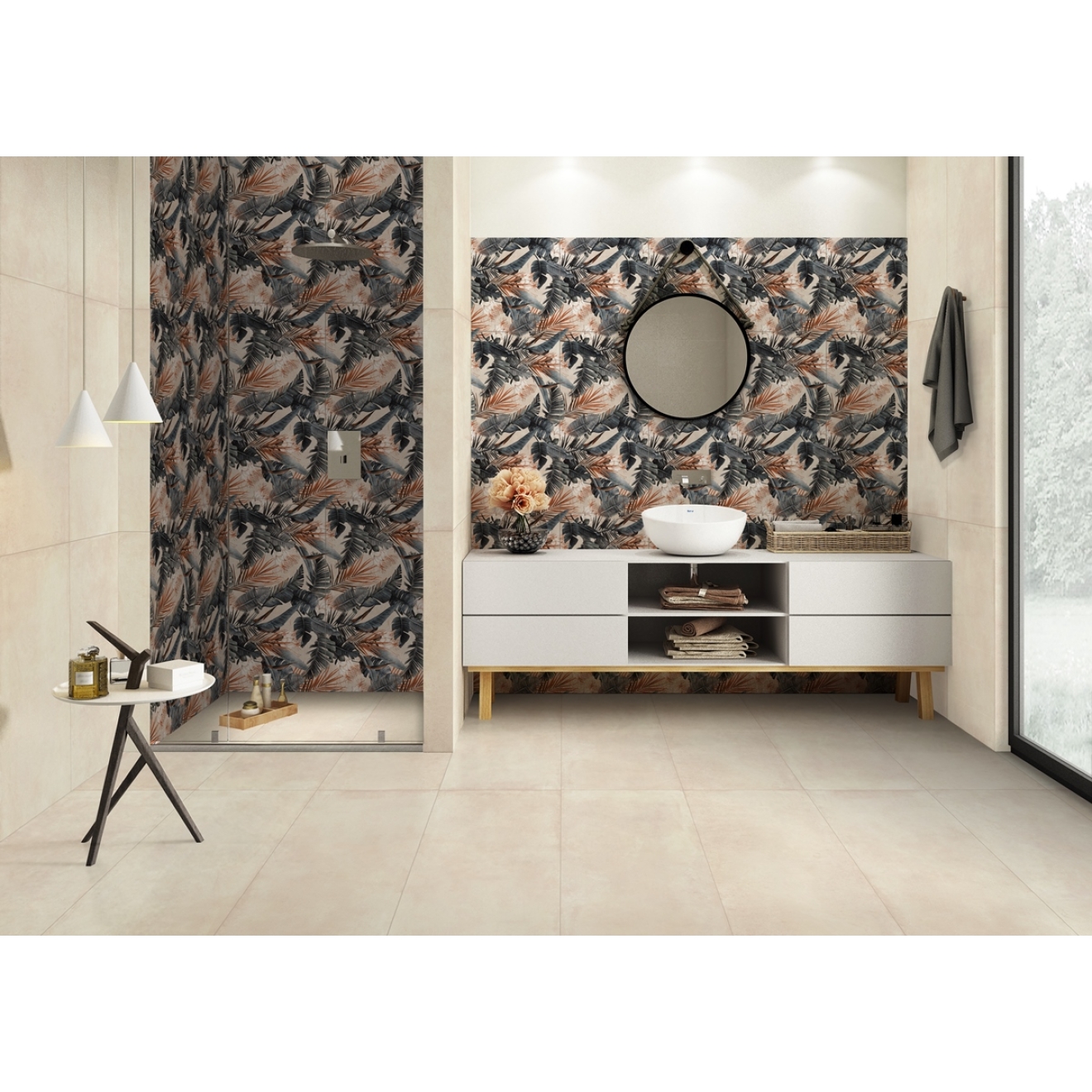 PrimeCollection Arts Wanddekor UNIPlus Beige matt 60x120 cm