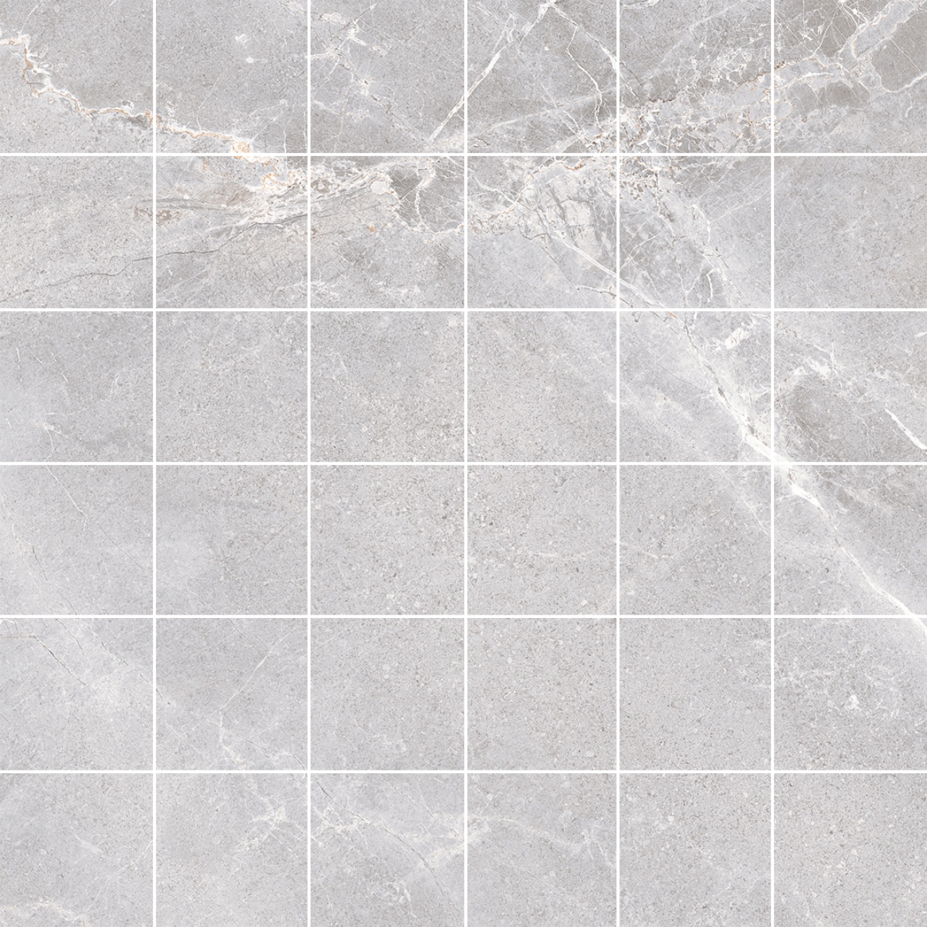 PrimeCollection Blend Mosaik 5x5 Ash 30x30 cm