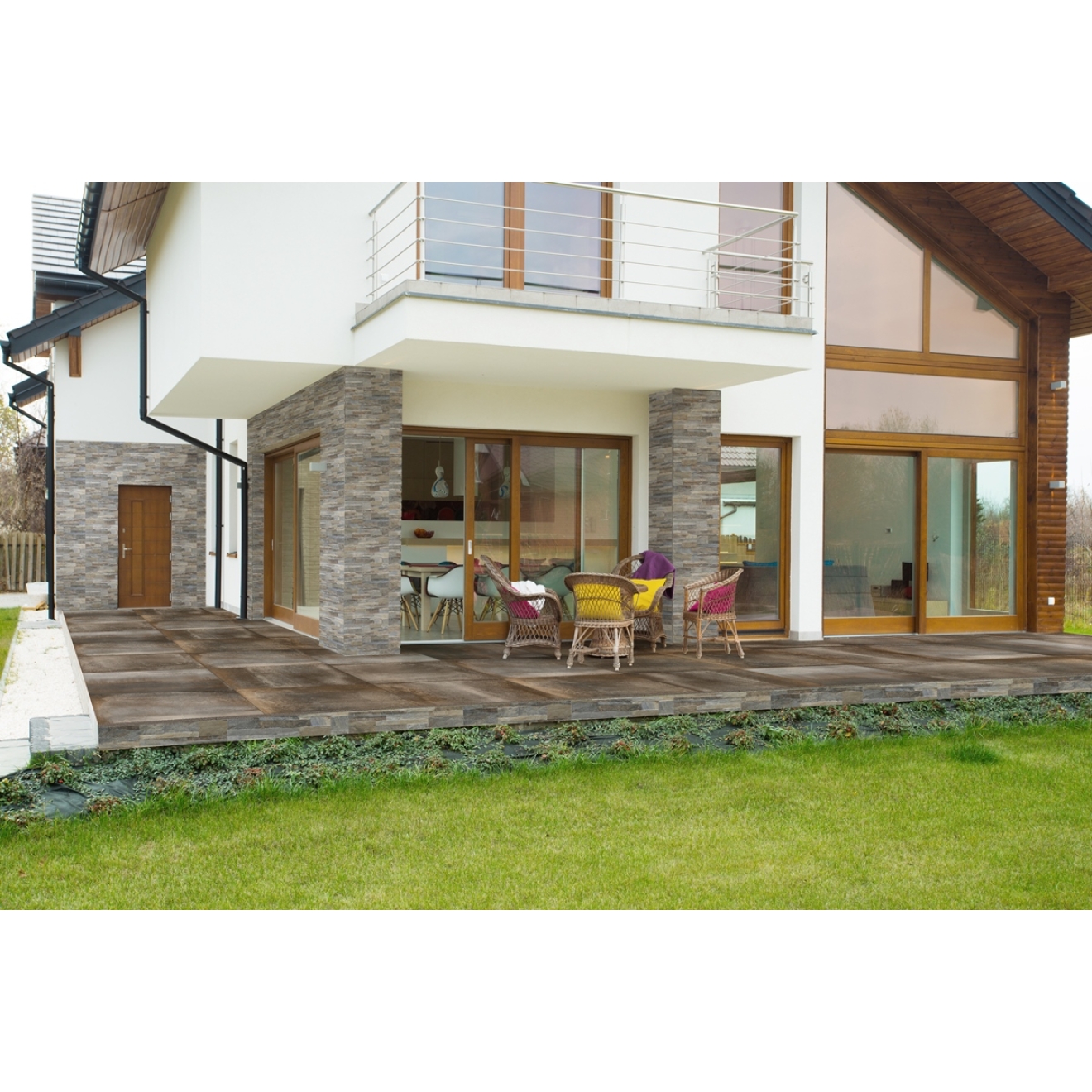 PrimeCollection HemiPLUS Outdoor Copper Terrassenplatte rektifiziert 60x60 cm