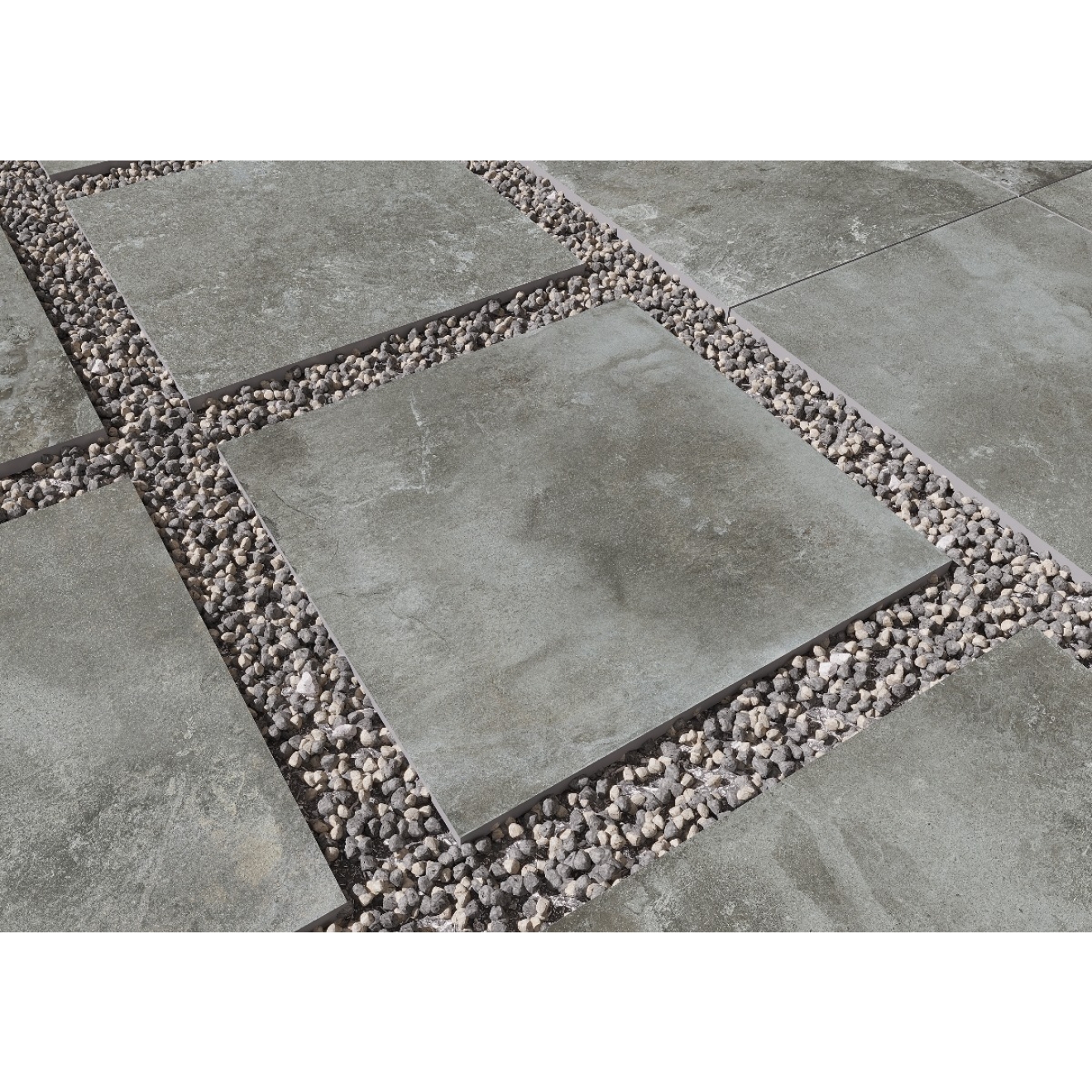 PrimeCollection Inverness Dunkel Grau Terrassenplatte 60x60 cm