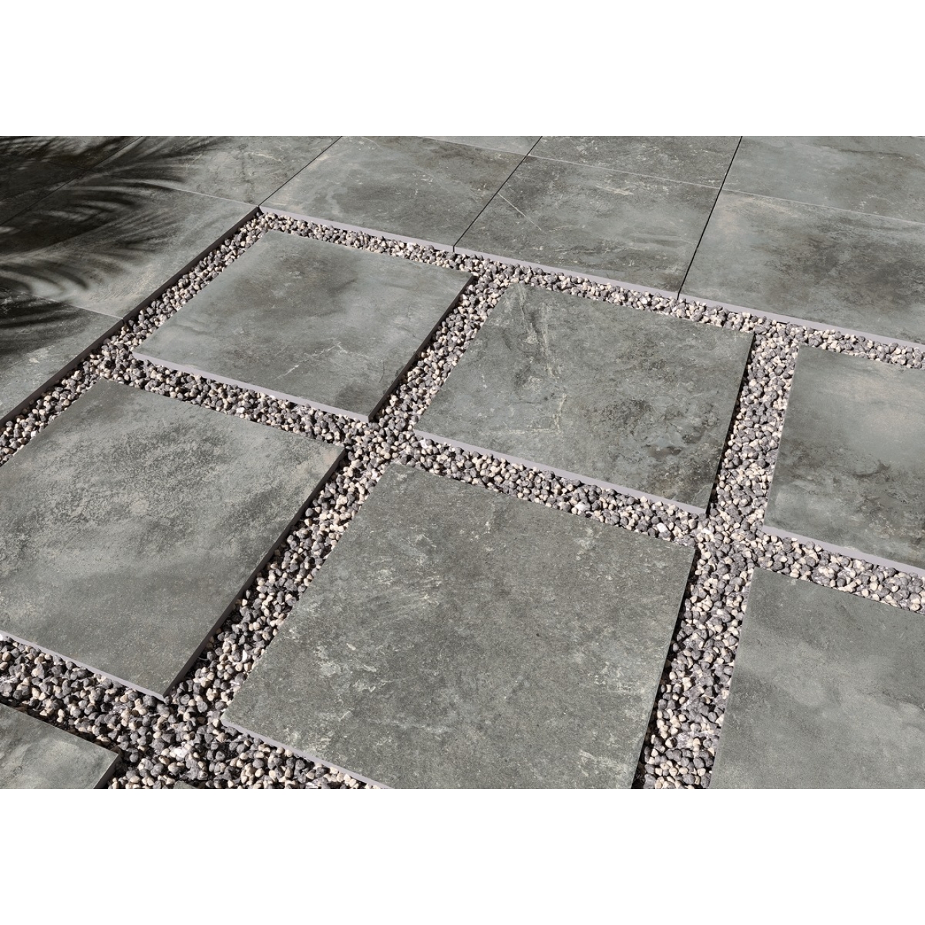 PrimeCollection Inverness Dunkel Grau Terrassenplatte 60x60 cm