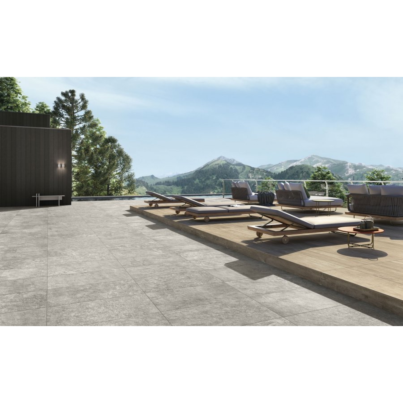 PrimeCollection Finn Eiche Terrassenplatte Natural 40x120 cm