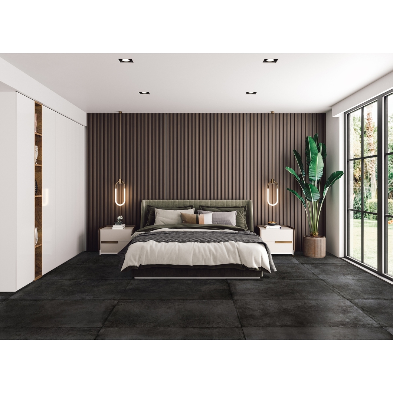 PrimeCollection Proton Noire matt Boden- und Wandfliese 60x120 cm