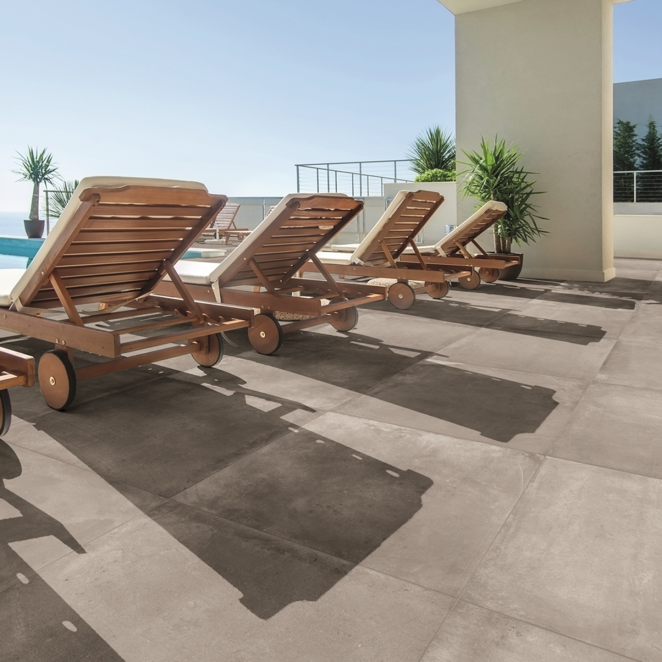 PrimeCollection UniPLUS Outdoor Smoke Terrassenplatte rektifiziert 60x60 cm