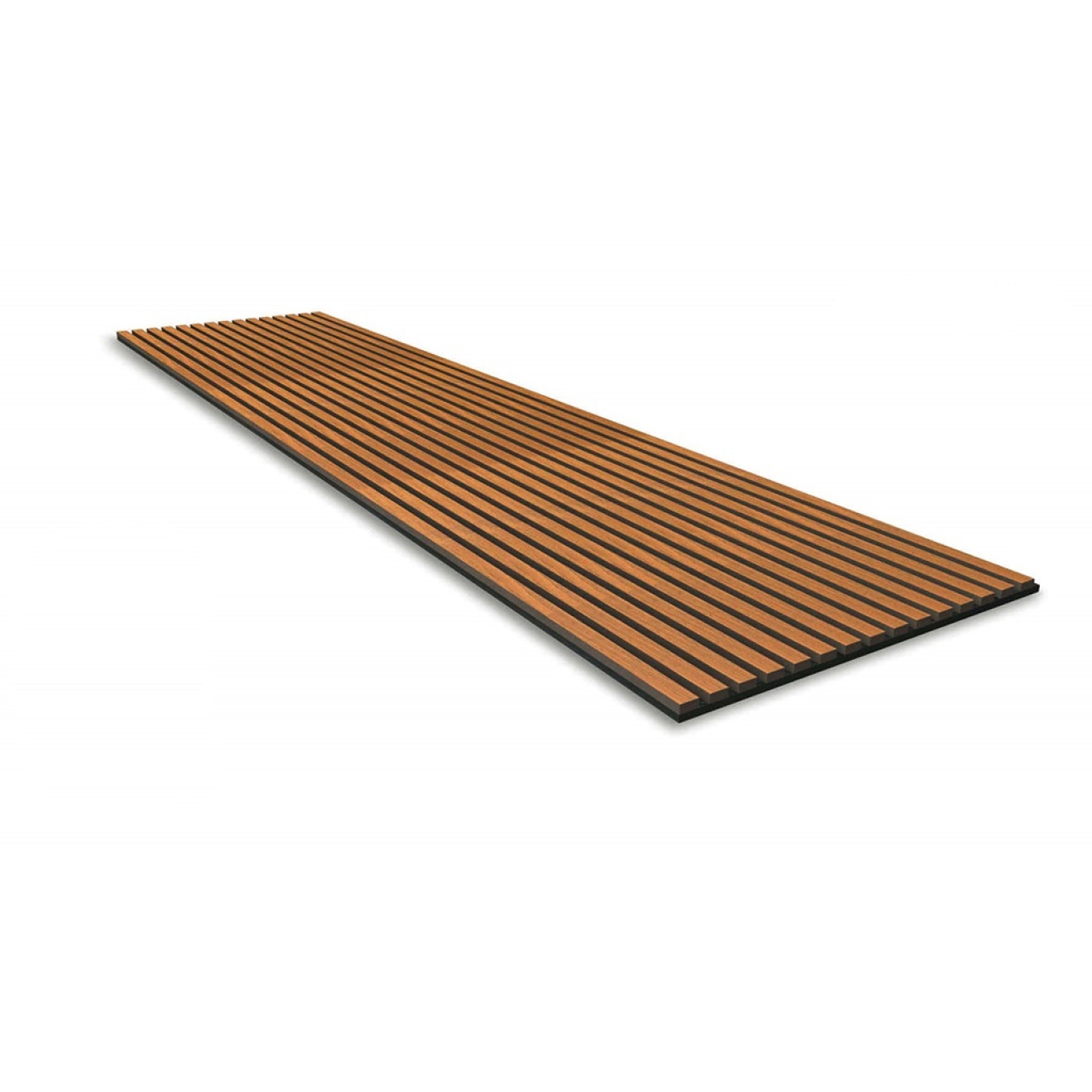 PrimeCollection Akustik Wandpaneel Teak MDF Furnier 240x60 cm