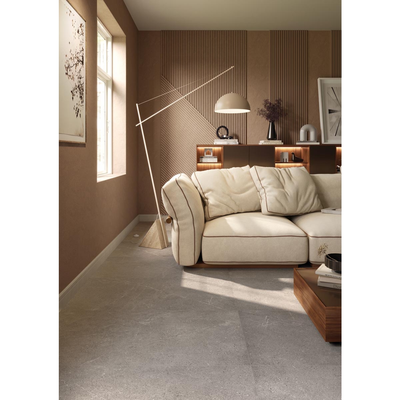 PrimeCollection Palladio Cenere Boden- und Wandfliese 60x120 cm