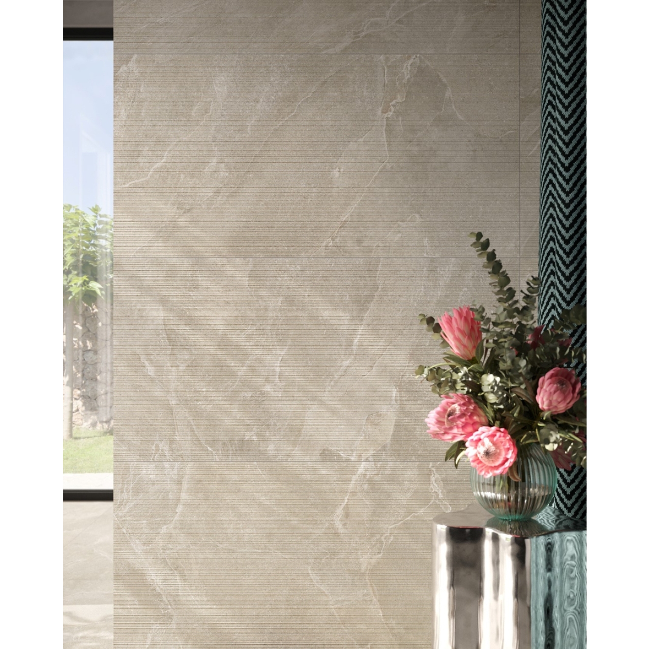 PrimeCollection ReShape Smoke Wanddekor Lines 60x120 cm